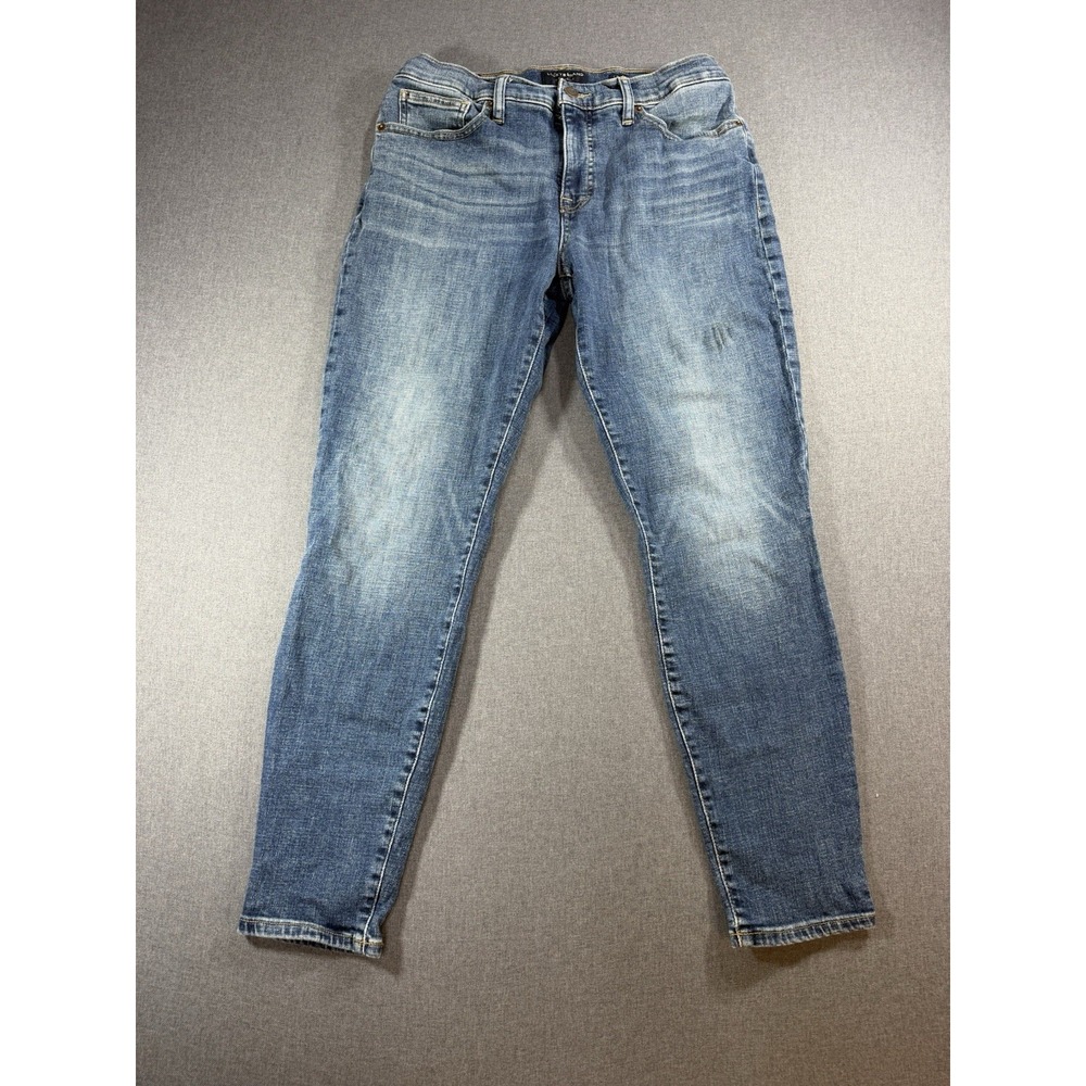 Lucky Brand Women's Ava Crop Jeans 12/31 Blue Mid Rise Skinny